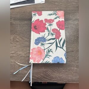 New Kate Spade Floral Hardcover Journal - Pink, Blue, and Cream